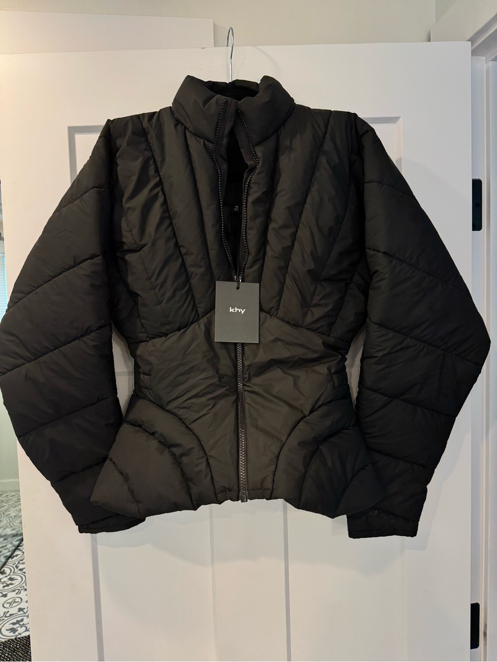 NWT - KHY Nylon Sculpted Puffer Jacket